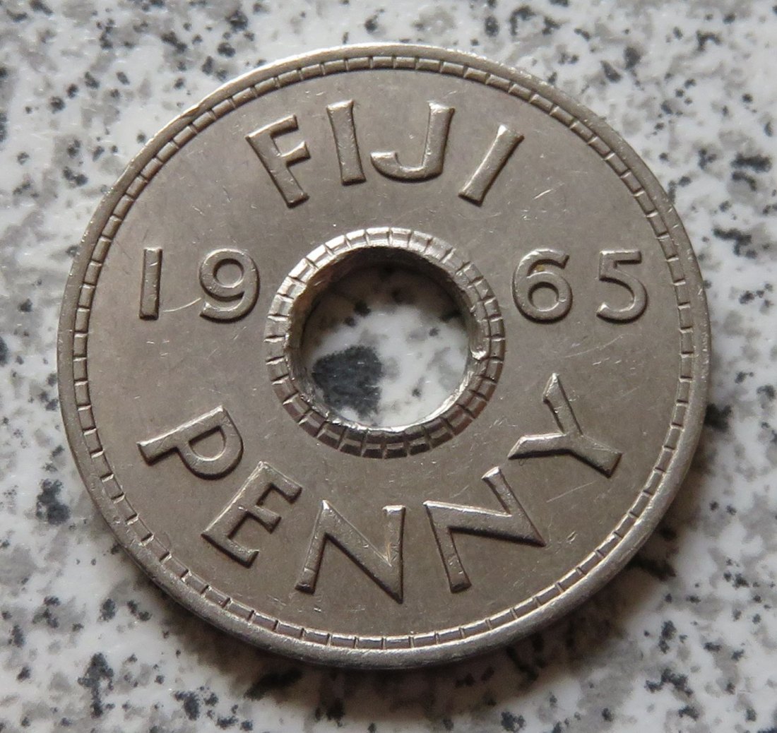  Fiji 1 Penny 1965   
