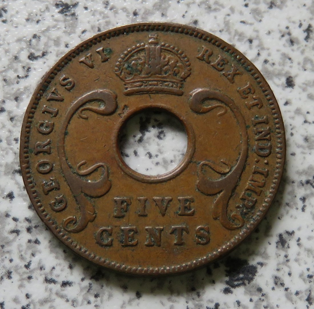  East Africa 5 Cents 1942 / Ostafrika 5 Cents 1942   