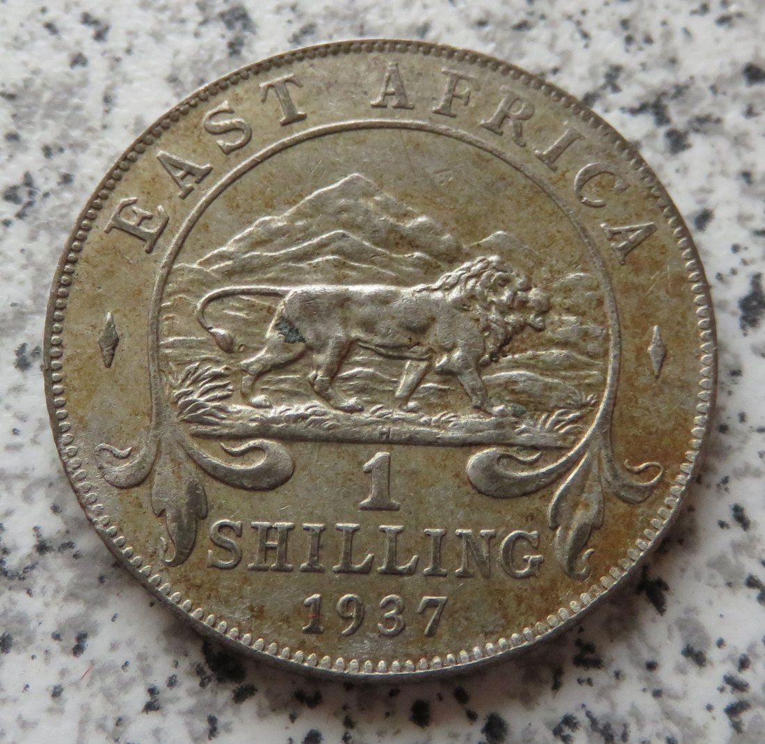 East Africa 1 Shilling 1937 H / Ostafrika 1 Shilling 1937 H   