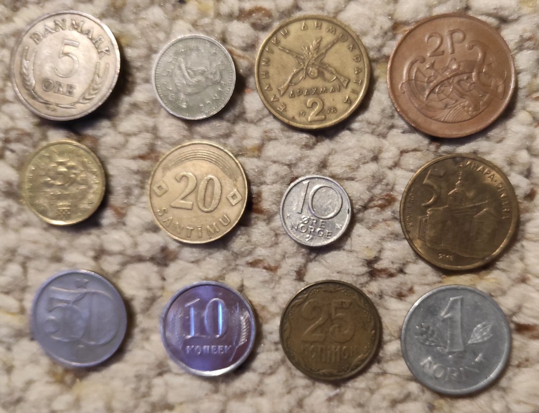  12 Münzen / 12 Länder Europa 3   