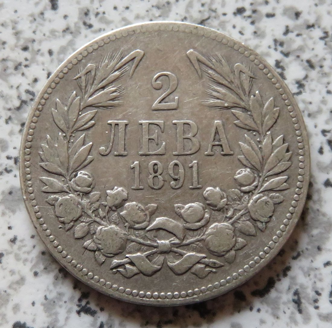  Bulgarien 2 Lewa 1891   
