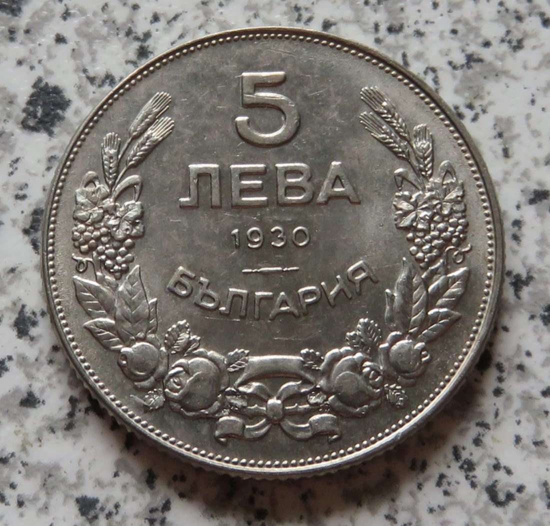  Bulgarien 5 Lewa 1930   
