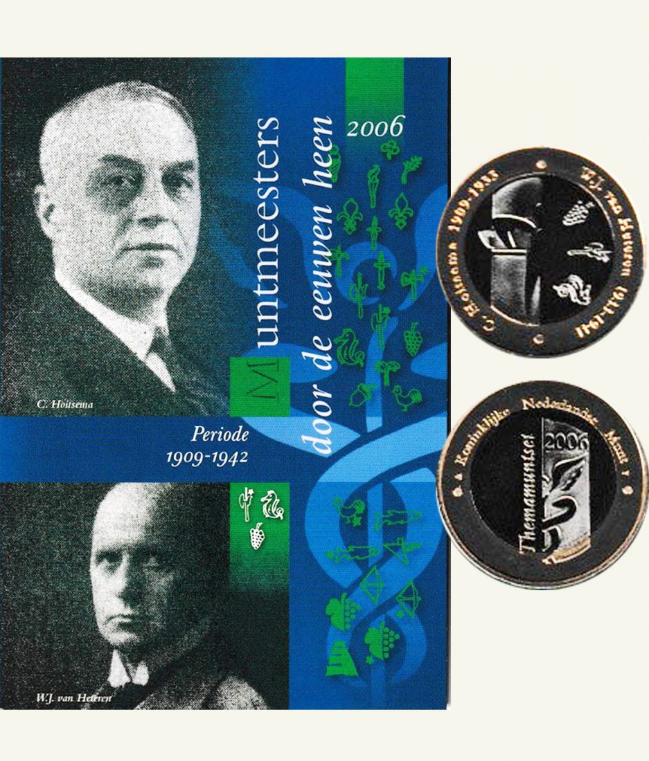  Offiz. Sonder-KMS Niederlande *Münzmeister 1909-1942* 2006 nur 3.500 Stück!   