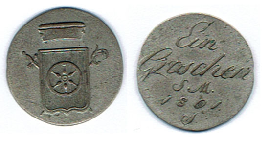  SZAIVERT ALTDEUTSCHLAND KLEINMÜNZEN MAINZ BISTUM EIN GROSCHEN SM 1801   