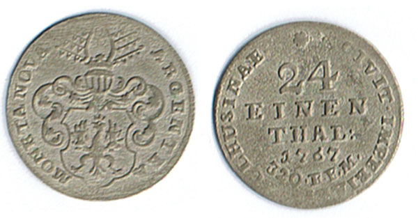  SZAIVERT ALTDEUTSCHLAND KLEINMÜNZEN MÜHLHAUSEN THÜRINGEN 1/24 TALER 1767   