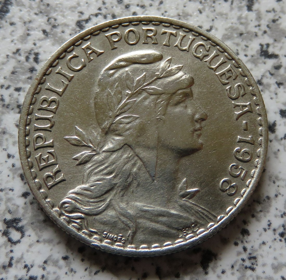  Portugal 1 Escudo 1958   