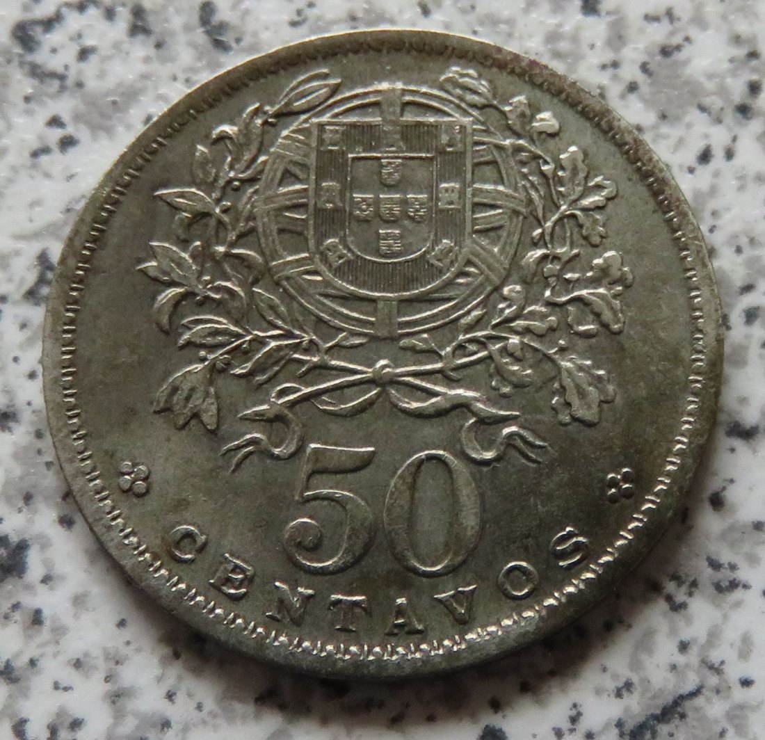  Portugal 50 Centavos 1928   