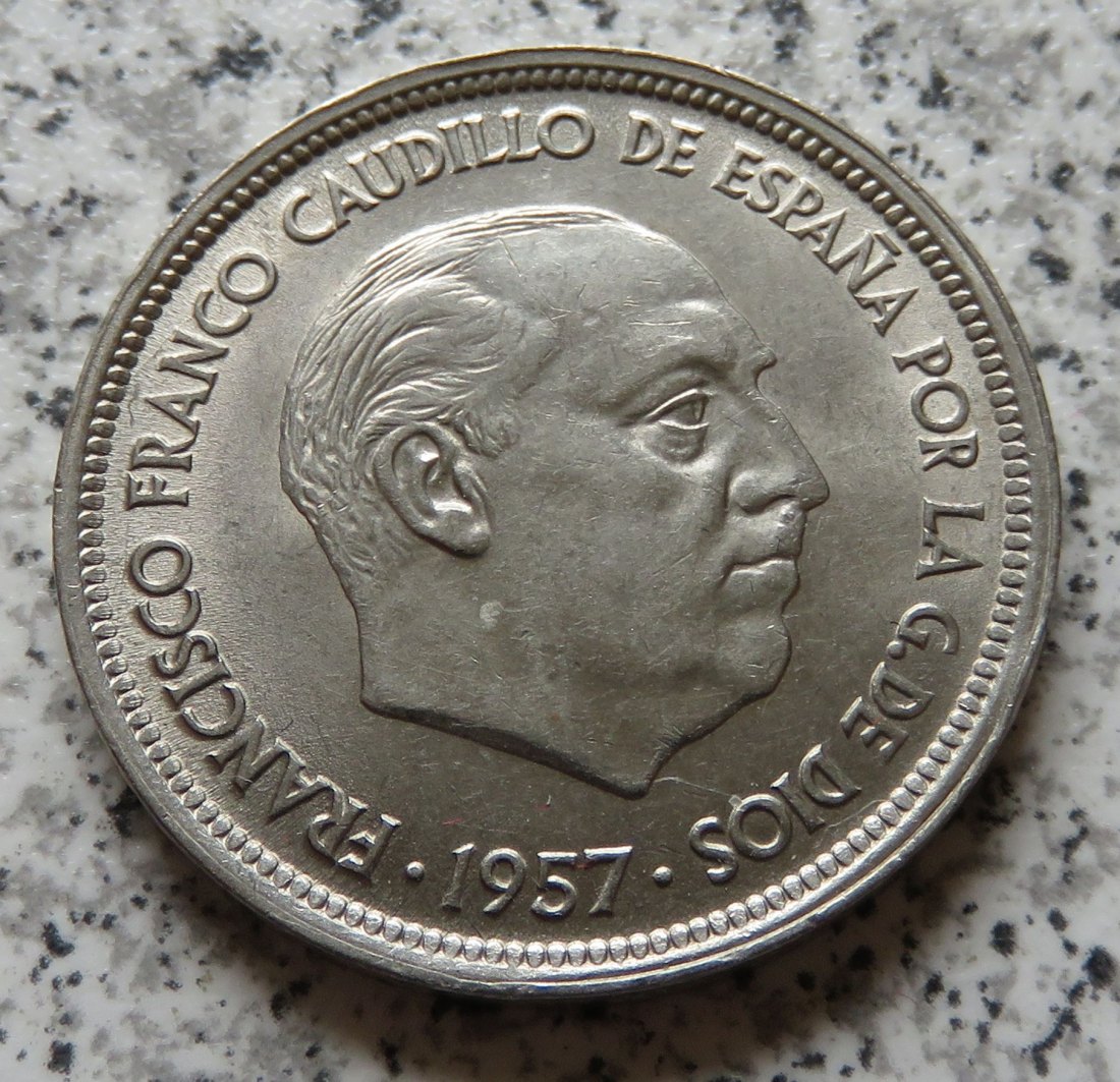  spanien 50 pesetas 1957, Sternchen 59   