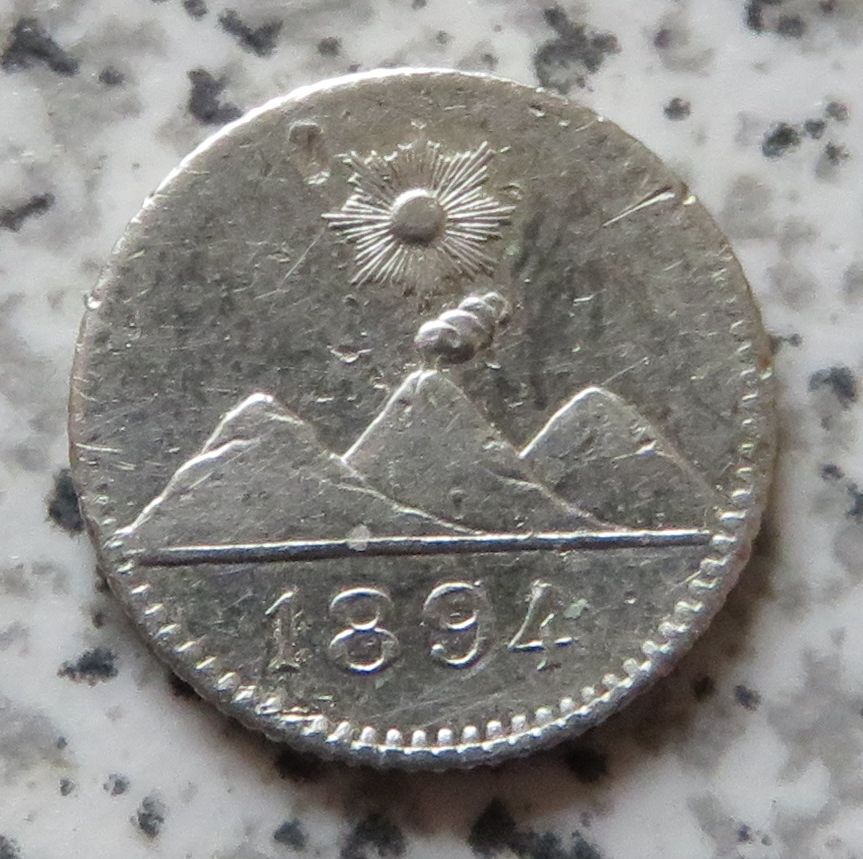  Guatemala 1/4 Real 1894   
