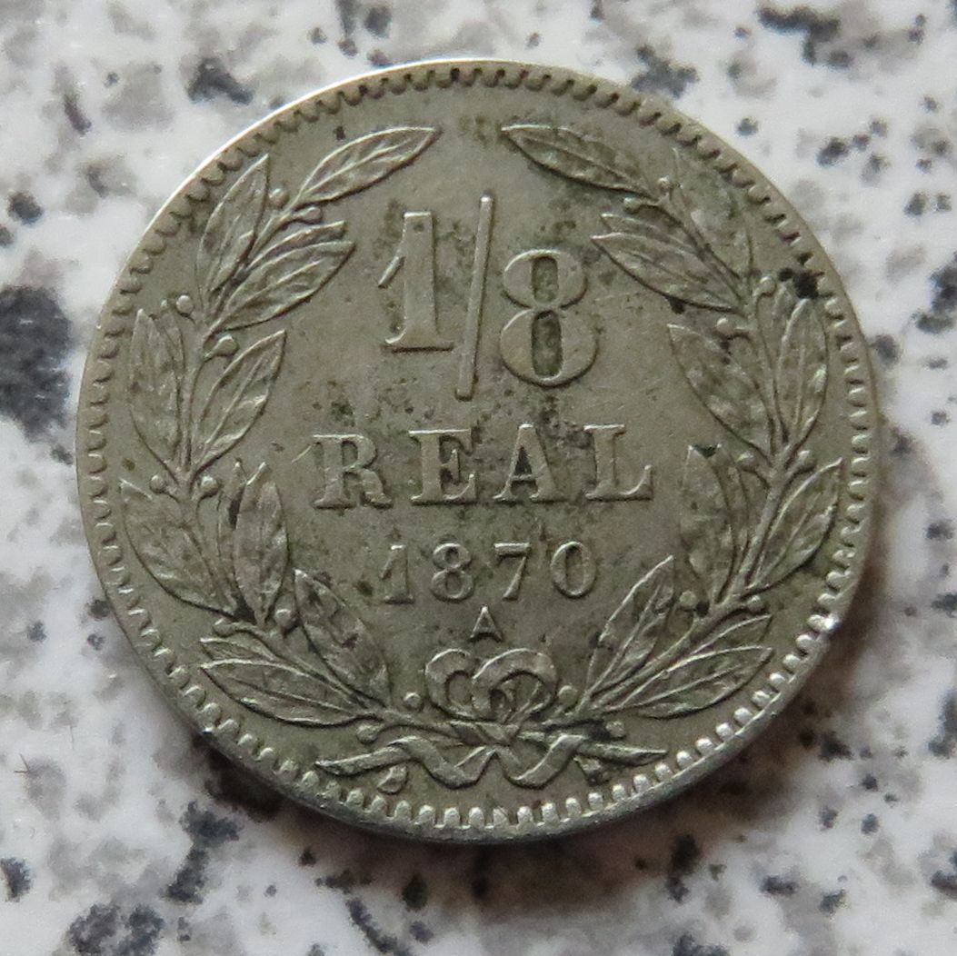  Honduras 1/8 Real 1870 A   