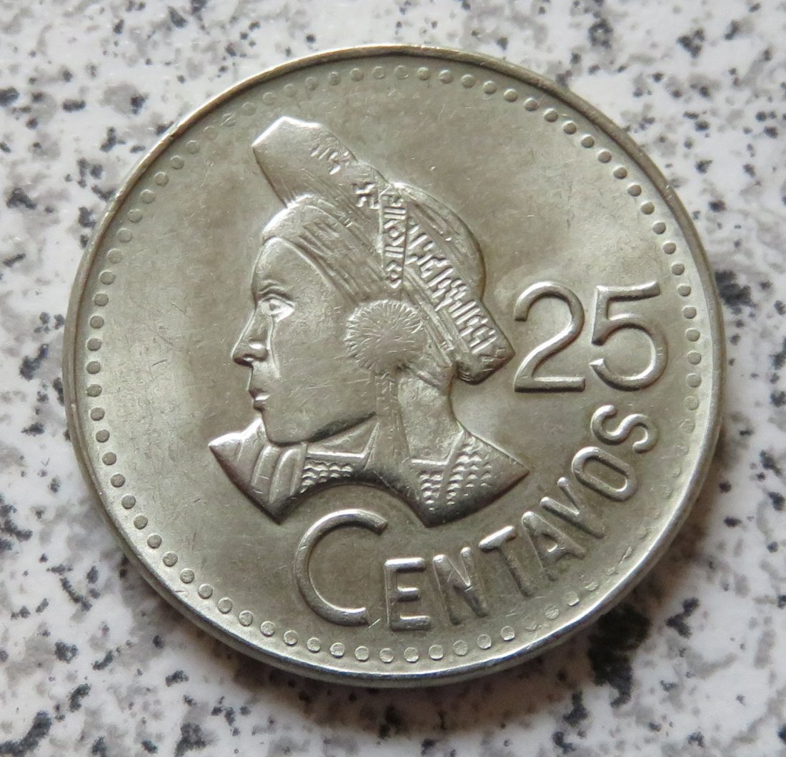  Guatemala 25 Centavos 1990   