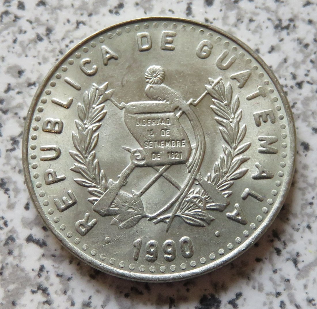  Guatemala 25 Centavos 1990   