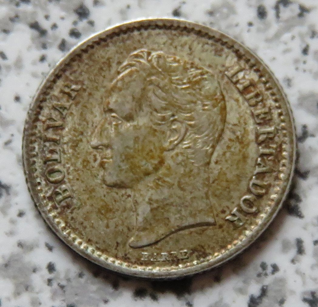  Venezuela GR. 1.250 1945 / Venezuela 1/4 Bolivar 1945   