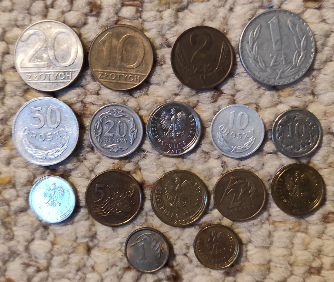  Set 29: Polen Münzlot mit 16 verschiedenen Münzen   