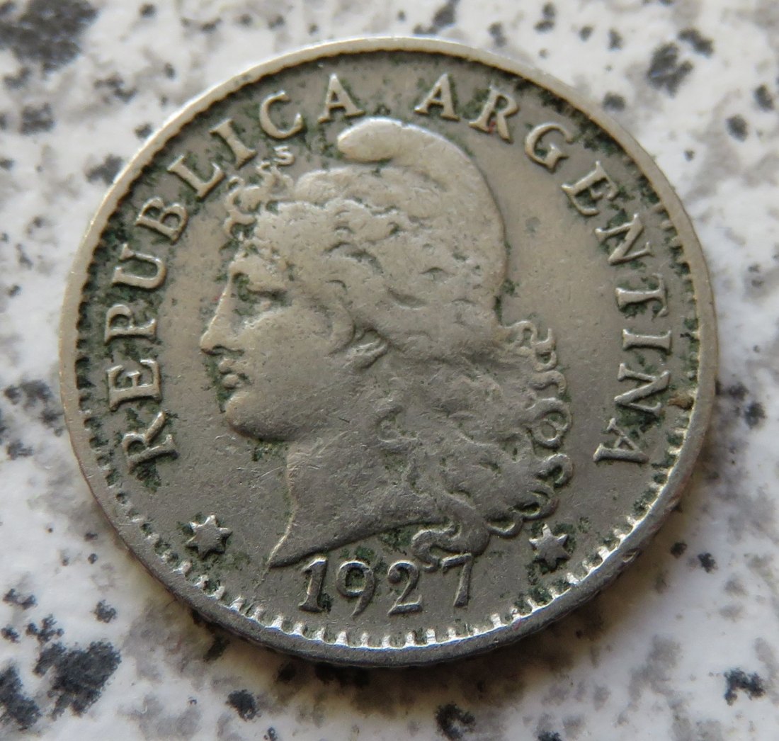  Argentinien 5 Centavos 1927   