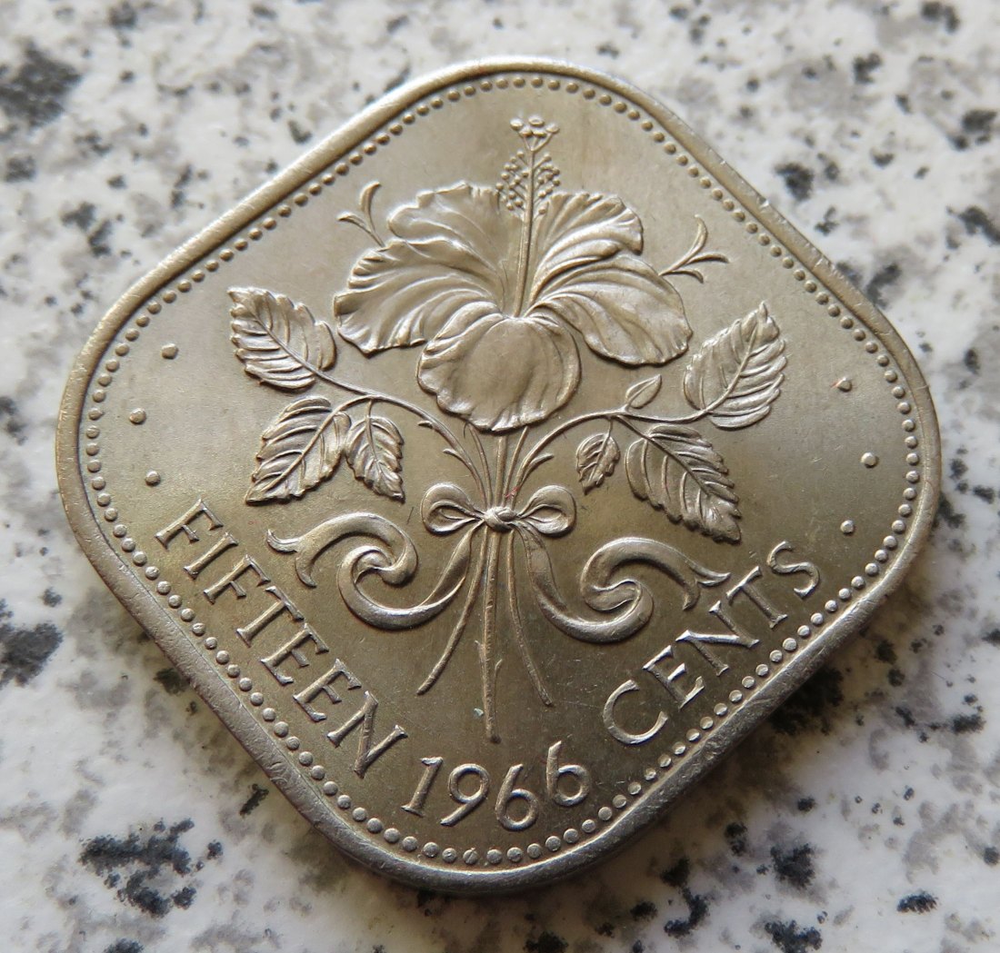  Bahamas 15 Cents 1966   