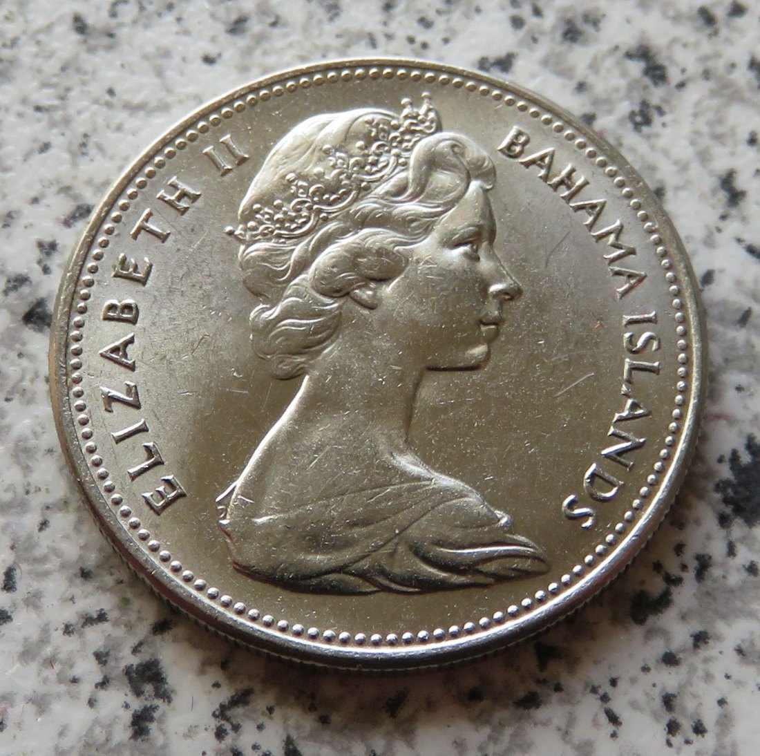  Bahamas 25 Cents 1966   