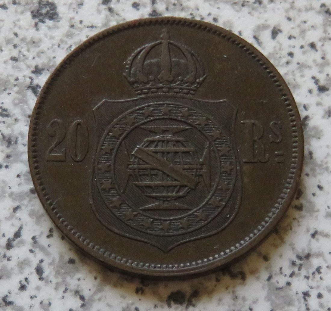  Brasilien 20 Reis 1869   