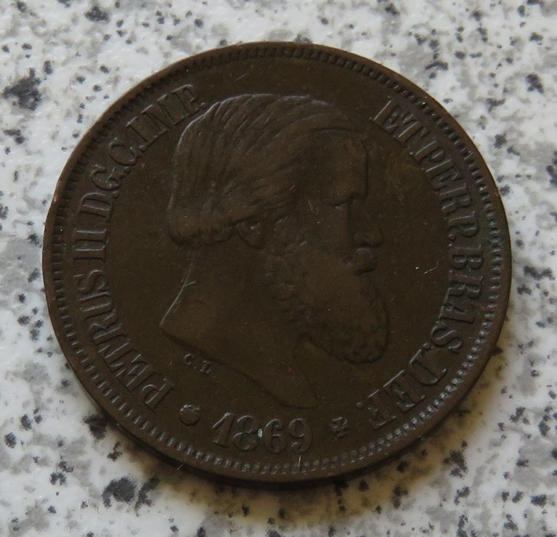  Brasilien 20 Reis 1869   