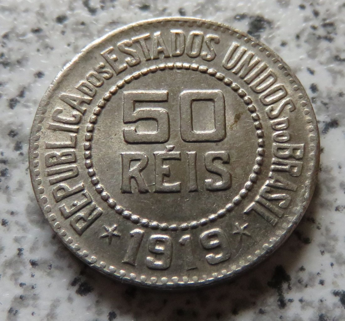  Brasilien 50 Reis 1919   