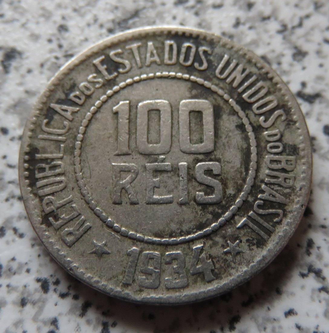  Brasilien 100 Reis 1934   