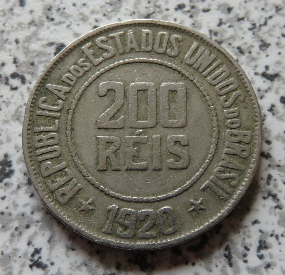  Brasilien 200 Reis 1920   