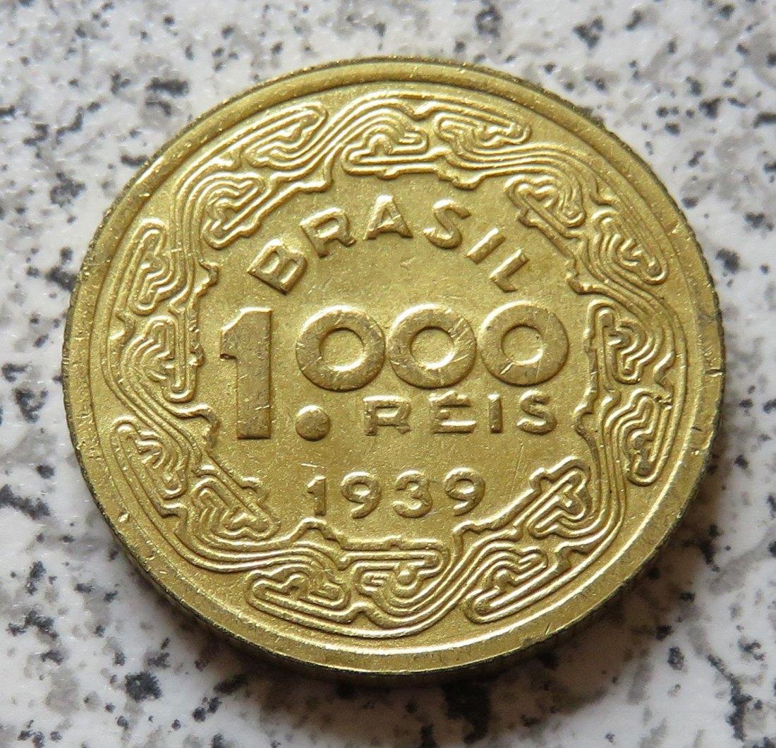  Brasilien 1000 Reis 1939   