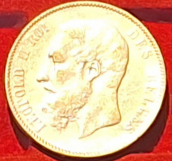  Belgien, 5 Franc, 1873, Luipold II König der Belgier Silber unter Kurs   