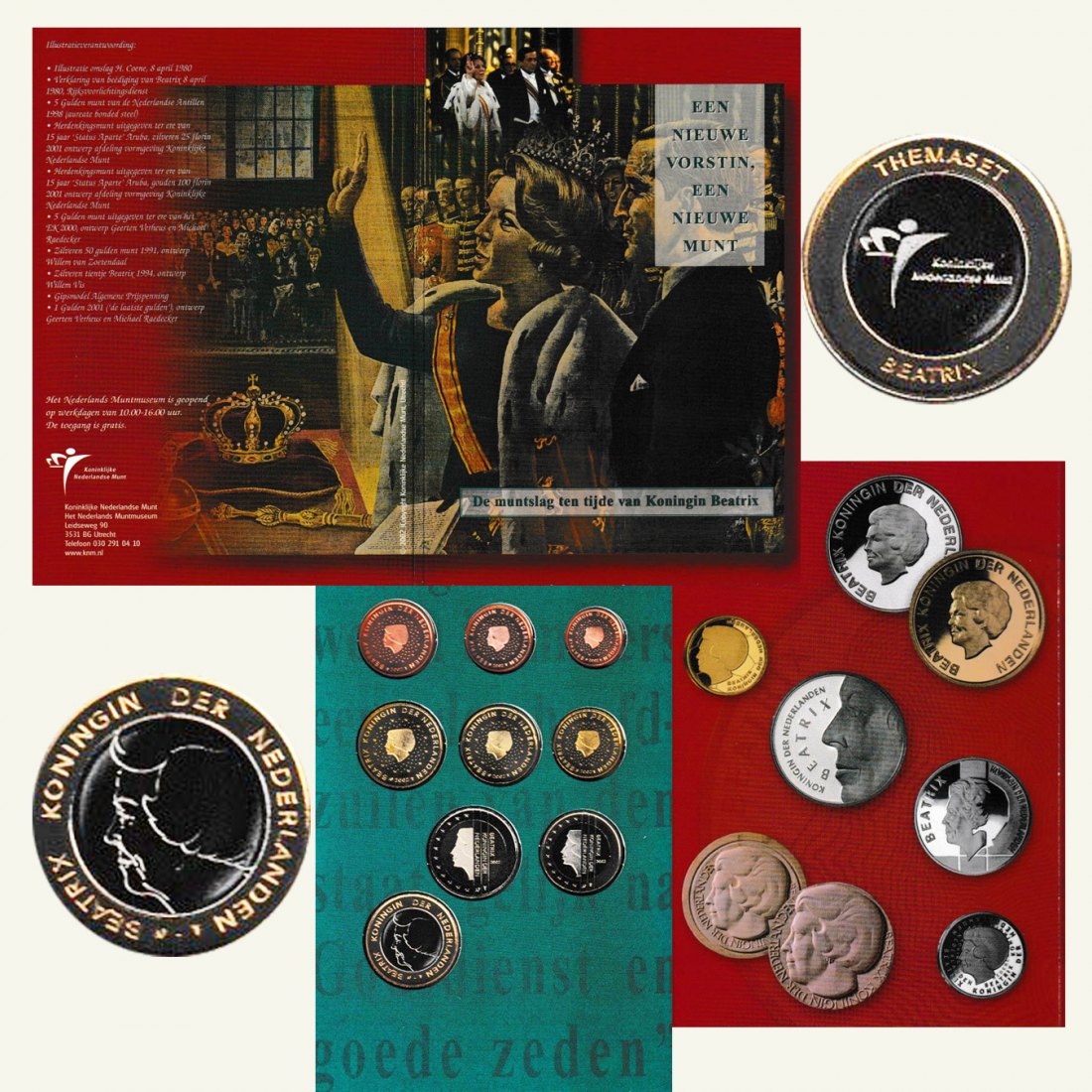  Offiz. Sonder-KMS Niederlande *Königin Beatrix* 2002 nur 3.500 Stück!   
