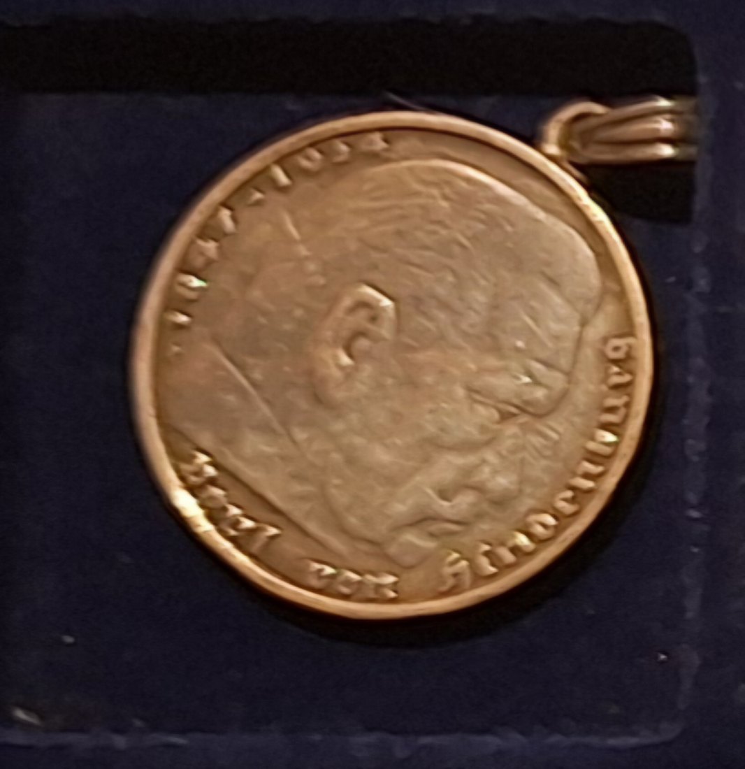  Deutsches Reich.  5 Reichsmark. 1935 Silber gehänkelt   