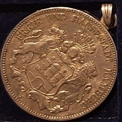  Deutsches Kaiserreich. 5 Mark. 1902 Silber gehänkelt   