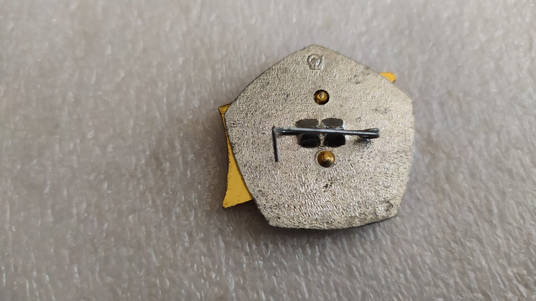  USSR Sign - Shock Worker of the 12th Five-Year Plann   