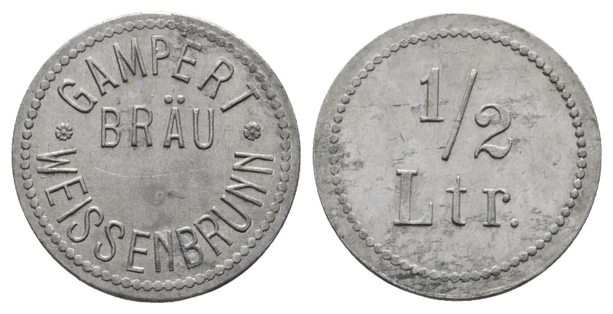  Bayern, Gampert Bräu Weissenbrunn, 1/2 Ltr.; Menzel -   