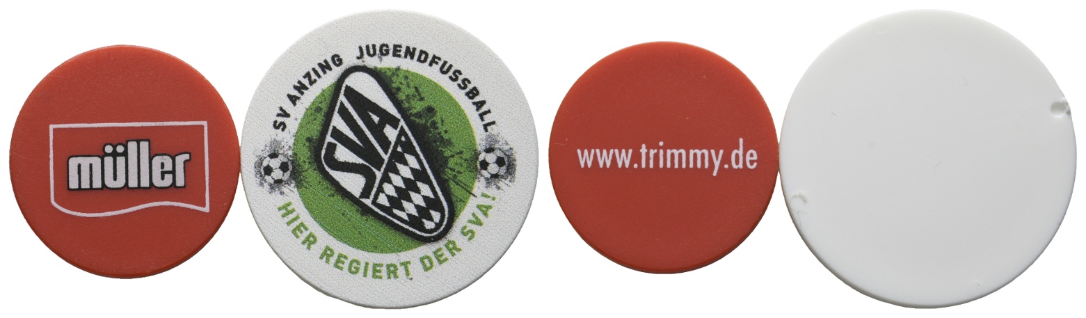  Bayern, Anzing, SV Anzing (2 Marken); Menzel -   