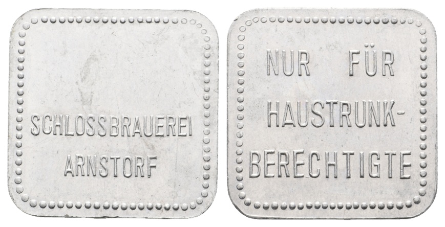 Bayern, Arnstorf Schlossbrauerei, Nur für Haustrunk-Berechtigte; Menzel -   