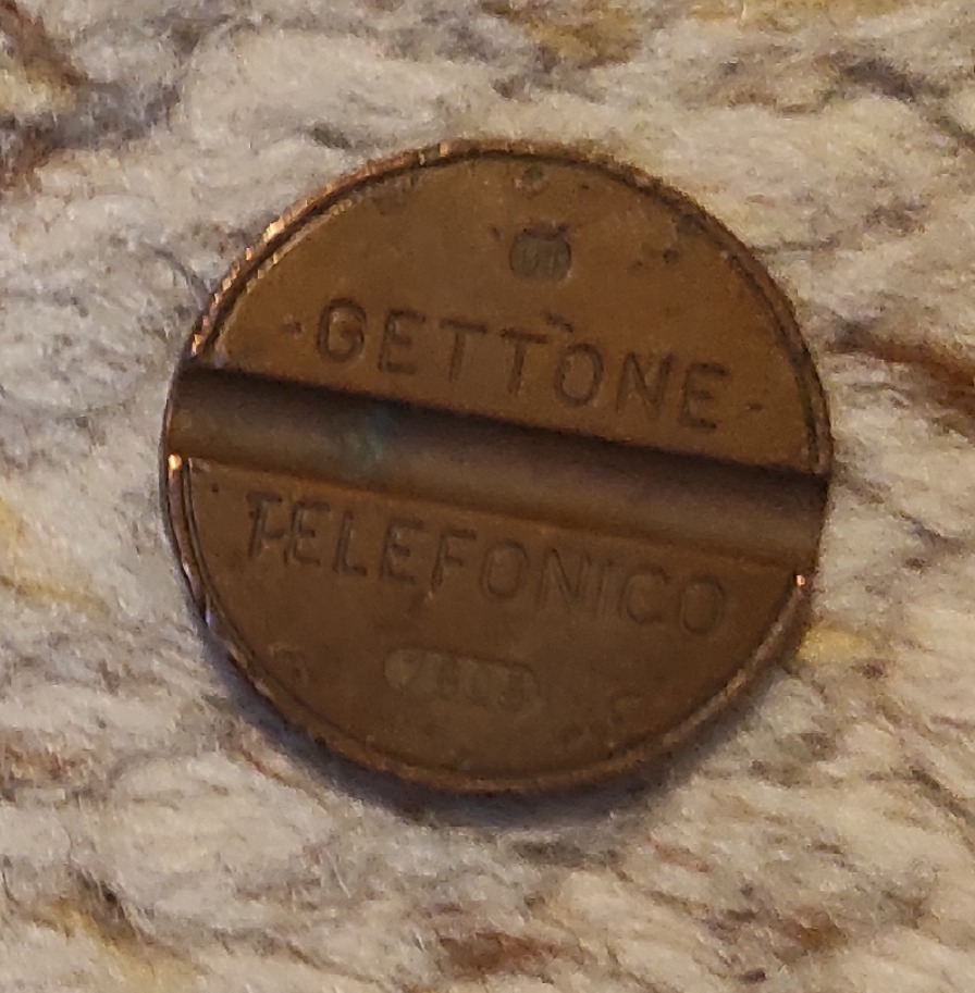  Italienischer Telefonmünze Jeton 7505   