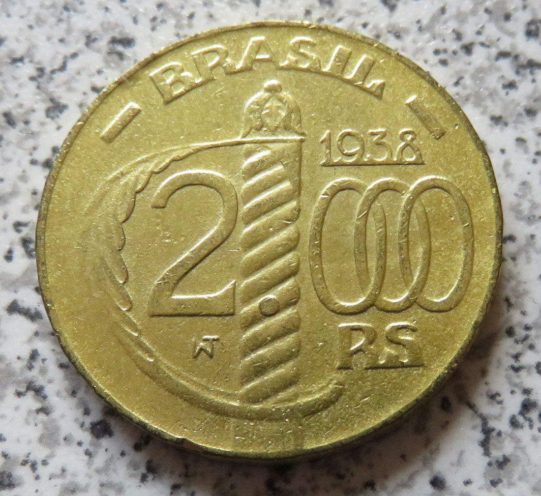  Brasilien 2000 Reis 1938   