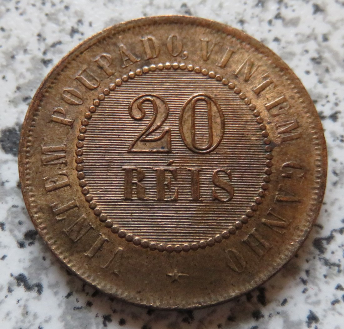  Brasilien 20 Reis 1889   