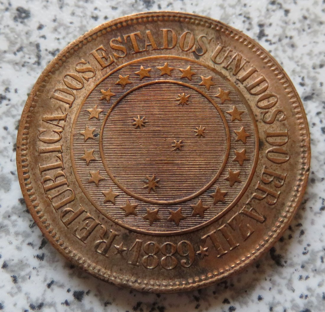  Brasilien 40 Reis 1889   