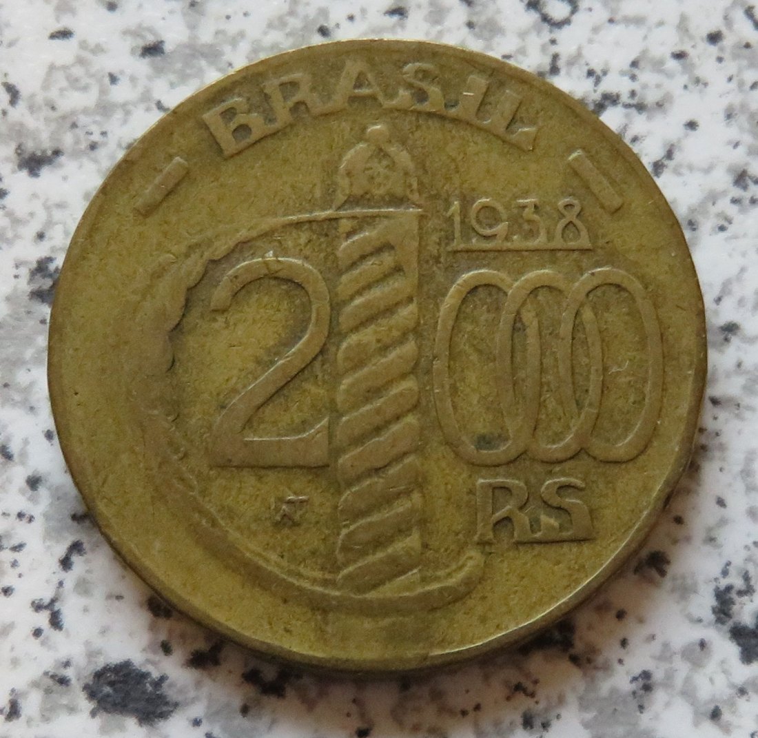  Brasilien 2000 Reis 1938   