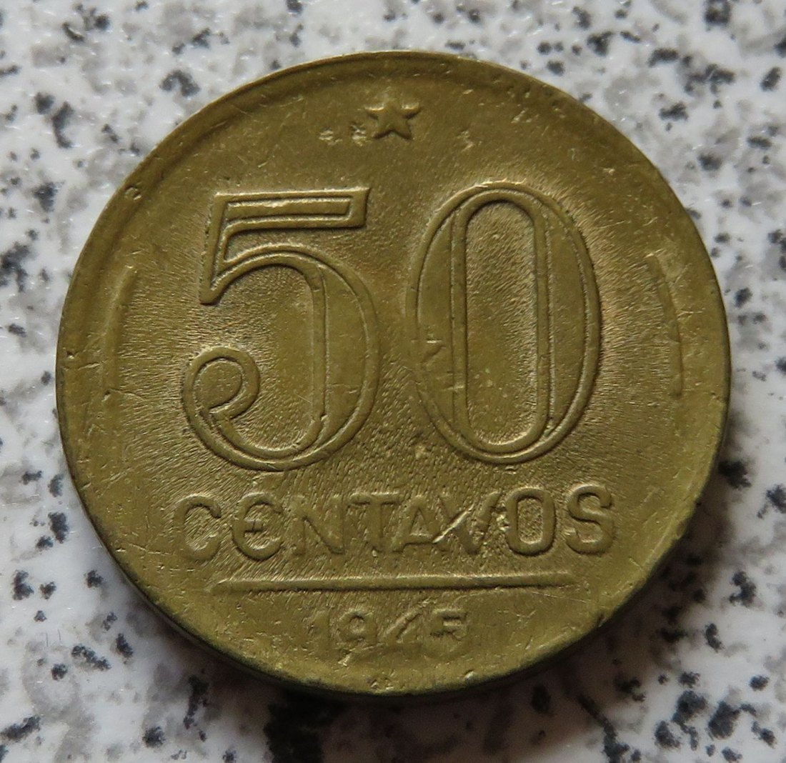  Brasilien 50 Centavos 1945   