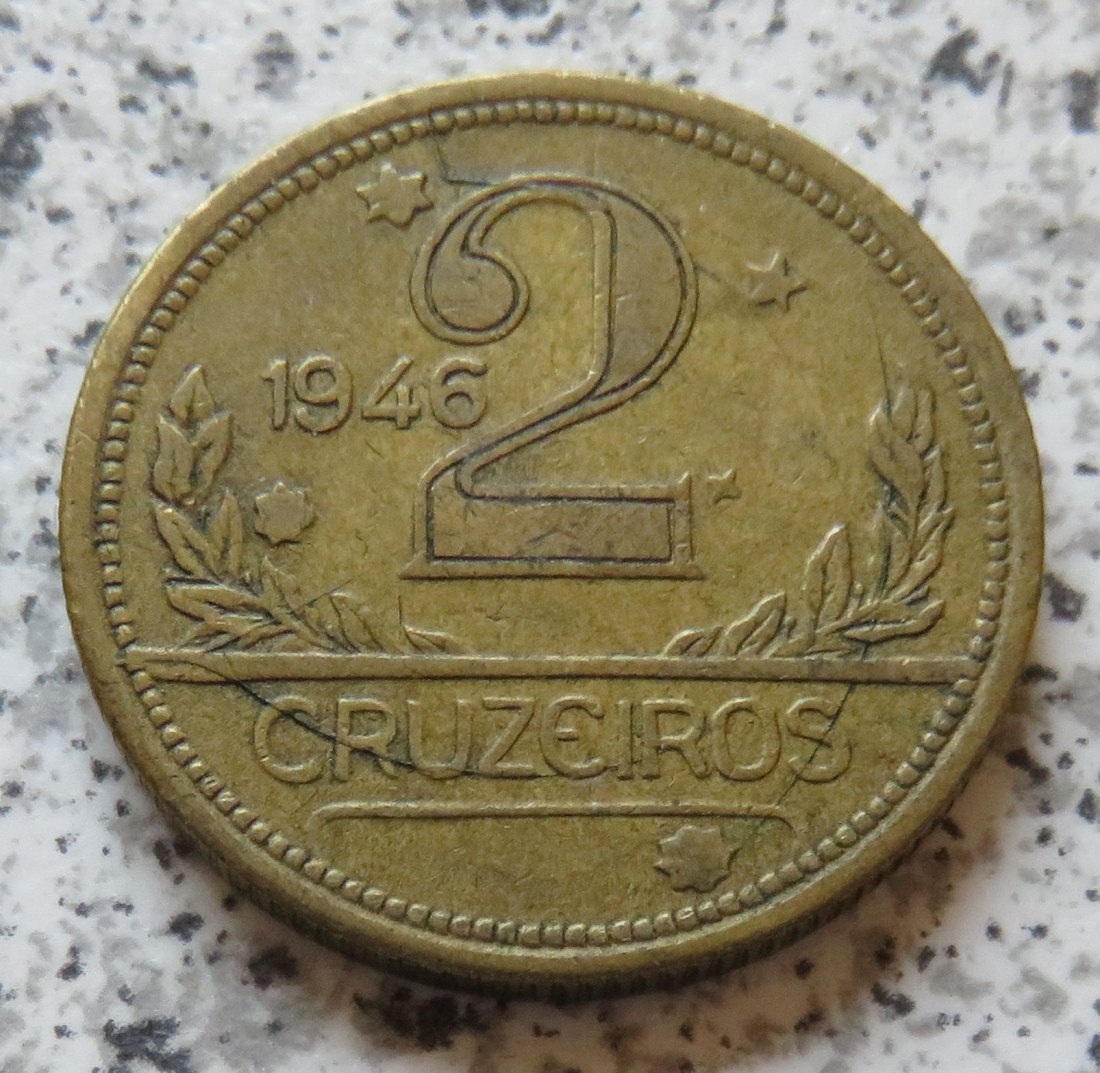  Brasilien 2 Cruzeiros 1946   
