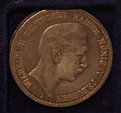  Deutsches Kaiserreich. 5 Mark. 1904 Silber unter Kurs   