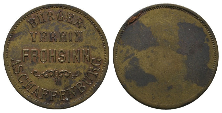  Bayern, Aschaffenburg, Bürgerverein Frohsinn; Menzel -   