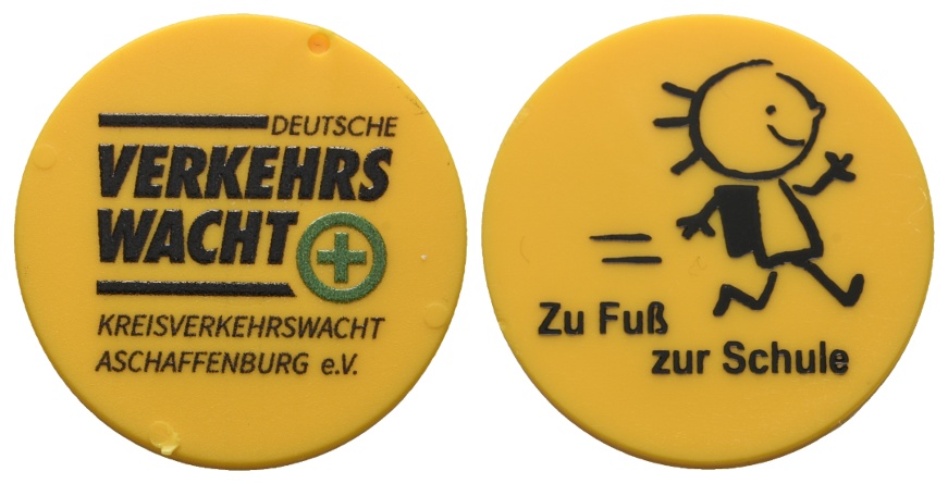  Bayern, Aschaffenburg, Deutsche Verkehrs Wacht, zu Fuß zur Schule; Menzel -   