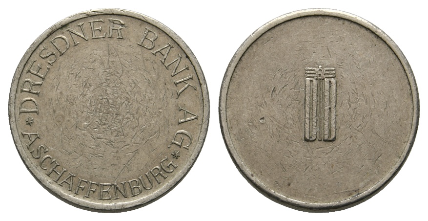  Bayern, Aschaffenburg, Dresdner Bank; Menzel -   