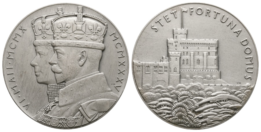  Medaille; versilbert; 85,13 g; Ø 57 mm, im Orig. Etui   