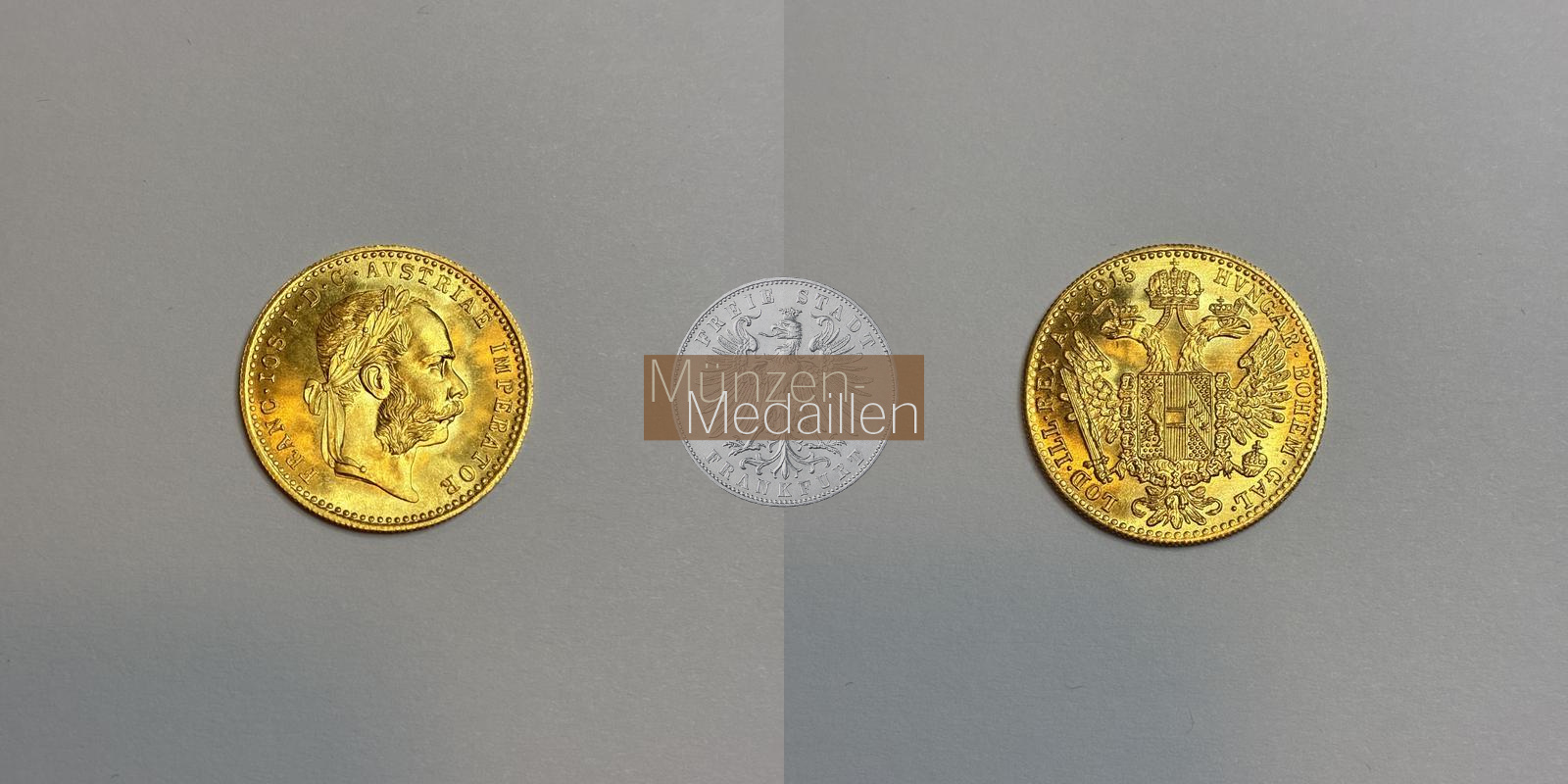 Österreich-Ungarn, Franz Joseph I. MM-Frankfurt Feingold: 3,44g Dukat 1915 