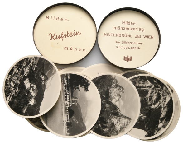  Kufstein, Bronze Schraubmedaille o.J. mit 10 Bilder, in Orig. Etui (Pappe)   