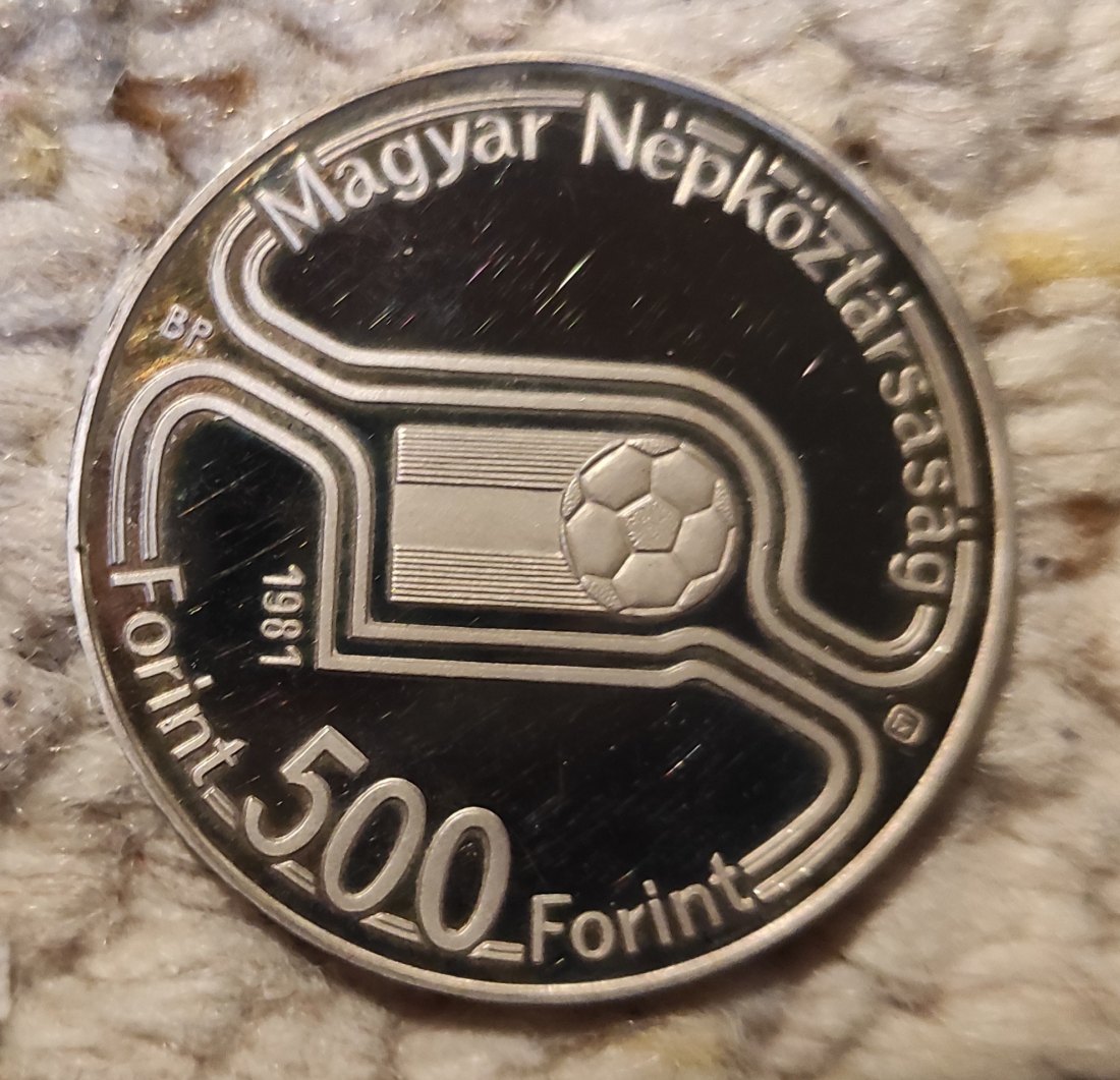  Ungarn 500 Forint 1981 SILBER   